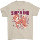 Shiba Inu Anatomy Mens T-Shirt 100% Cotton Sand