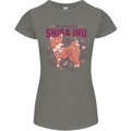 Shiba Inu Anatomy Womens Petite Cut T-Shirt Charcoal