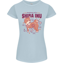 Shiba Inu Anatomy Womens Petite Cut T-Shirt Light Blue