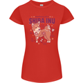 Shiba Inu Anatomy Womens Petite Cut T-Shirt Red