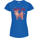 Shiba Inu Anatomy Womens Petite Cut T-Shirt Royal Blue