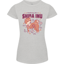 Shiba Inu Anatomy Womens Petite Cut T-Shirt Sports Grey