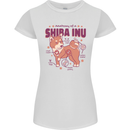 Shiba Inu Anatomy Womens Petite Cut T-Shirt White