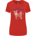 Shiba Inu Anatomy Womens Wider Cut T-Shirt Red