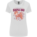 Shiba Inu Anatomy Womens Wider Cut T-Shirt White