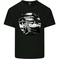 Shield Maiden With a Raven & Viking Ship Kids T-Shirt Childrens Black