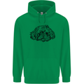 Shih Tzu Drawing Dogs Childrens Kids Hoodie Irish Green