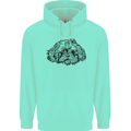 Shih Tzu Drawing Dogs Childrens Kids Hoodie Peppermint