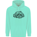 Shih Tzu Drawing Dogs Childrens Kids Hoodie Peppermint