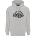 Shih Tzu Drawing Dogs Childrens Kids Hoodie Sports Grey