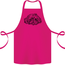 Shih Tzu Drawing Dogs Cotton Apron 100% Organic Pink