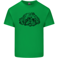 Shih Tzu Drawing Dogs Kids T-Shirt Childrens Irish Green