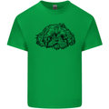 Shih Tzu Drawing Dogs Mens Cotton T-Shirt Tee Top Irish Green