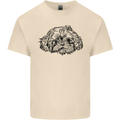 Shih Tzu Drawing Dogs Mens Cotton T-Shirt Tee Top Natural