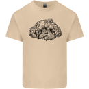 Shih Tzu Drawing Dogs Mens Cotton T-Shirt Tee Top Sand