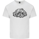Shih Tzu Drawing Dogs Mens Cotton T-Shirt Tee Top White