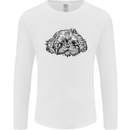 Shih Tzu Drawing Dogs Mens Long Sleeve T-Shirt White