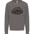 Shih Tzu Drawing Dogs Mens Sweatshirt Jumper Charcoal