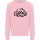 Shih Tzu Drawing Dogs Mens Sweatshirt Jumper Light Pink