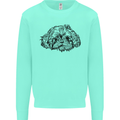 Shih Tzu Drawing Dogs Mens Sweatshirt Jumper Peppermint