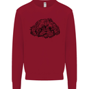 Shih Tzu Drawing Dogs Mens Sweatshirt Jumper Red