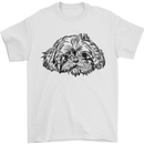 Shih Tzu Drawing Dogs Mens T-Shirt 100% Cotton White