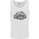 Shih Tzu Drawing Dogs Mens Vest Tank Top White