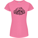Shih Tzu Drawing Dogs Womens Petite Cut T-Shirt Azalea