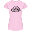 Shih Tzu Drawing Dogs Womens Petite Cut T-Shirt Light Pink