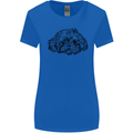 Shih Tzu Drawing Dogs Womens Wider Cut T-Shirt Royal Blue