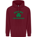 Shit Me I'm Kissfaced St. Patrick's Day Mens 80% Cotton Hoodie Maroon