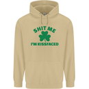 Shit Me I'm Kissfaced St. Patrick's Day Mens 80% Cotton Hoodie Sand
