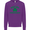 Shit Me I'm Kissfaced St. Patrick's Day Mens Sweatshirt Jumper Purple
