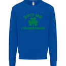 Shit Me I'm Kissfaced St. Patrick's Day Mens Sweatshirt Jumper Royal Blue
