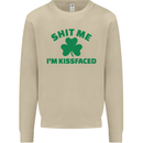 Shit Me I'm Kissfaced St. Patrick's Day Mens Sweatshirt Jumper Sand