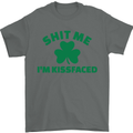 Shit Me I'm Kissfaced St. Patrick's Day Mens T-Shirt Cotton Gildan Charcoal