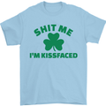 Shit Me I'm Kissfaced St. Patrick's Day Mens T-Shirt Cotton Gildan Light Blue