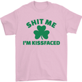 Shit Me I'm Kissfaced St. Patrick's Day Mens T-Shirt Cotton Gildan Light Pink