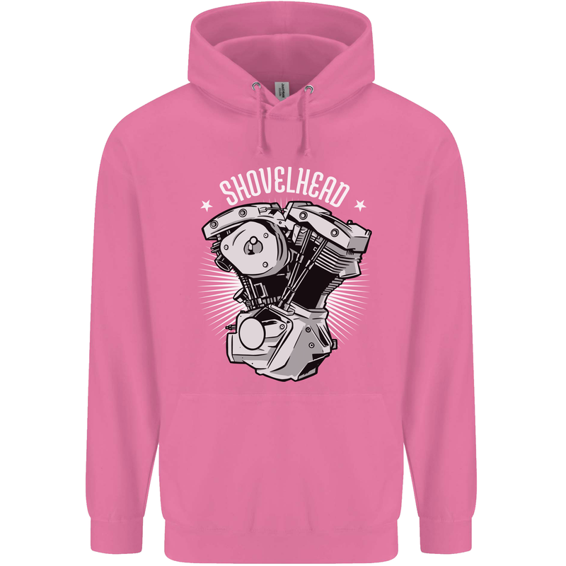 Shovelhead Motorcycle Engine Biker Childrens Kids Hoodie Azalea