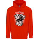 Shovelhead Motorcycle Engine Biker Childrens Kids Hoodie Bright Red