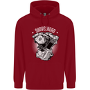 Shovelhead Motorcycle Engine Biker Childrens Kids Hoodie Red