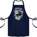Shovelhead Motorcycle Engine Biker Cotton Apron 100% Organic Navy Blue