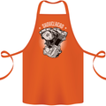 Shovelhead Motorcycle Engine Biker Cotton Apron 100% Organic Orange