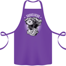 Shovelhead Motorcycle Engine Biker Cotton Apron 100% Organic Purple