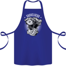 Shovelhead Motorcycle Engine Biker Cotton Apron 100% Organic Royal Blue