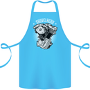 Shovelhead Motorcycle Engine Biker Cotton Apron 100% Organic Turquoise