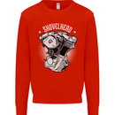 Shovelhead Motorcycle Engine Biker Kids Sweatshirt Jumper Bright Red