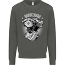 Shovelhead Motorcycle Engine Biker Kids Sweatshirt Jumper Storm Grey