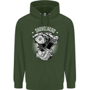 Shovelhead Motorcycle Engine Biker Mens 80% Cotton Hoodie Forest Green