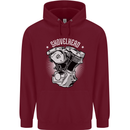 Shovelhead Motorcycle Engine Biker Mens 80% Cotton Hoodie Maroon